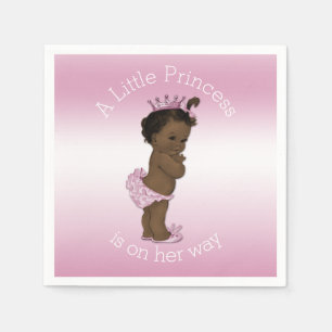 Serviette En Papier Ethnic Pink Little Princess Baby shower