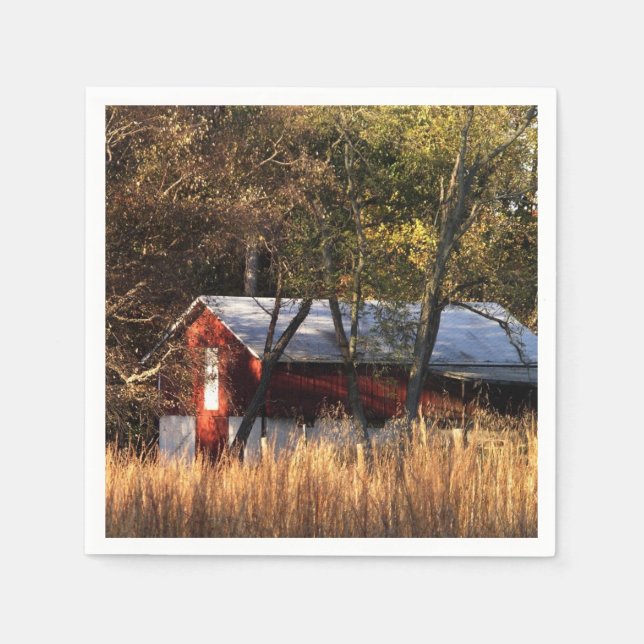 Serviette En Papier Étoile d'automne dans le Maryland central (Devant)