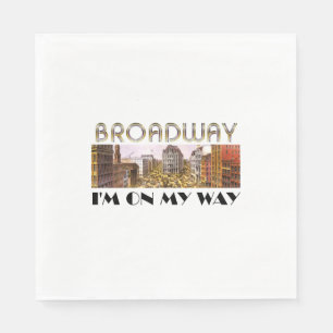 Serviette En Papier Étoile de Broadway de PIÈCE EN T