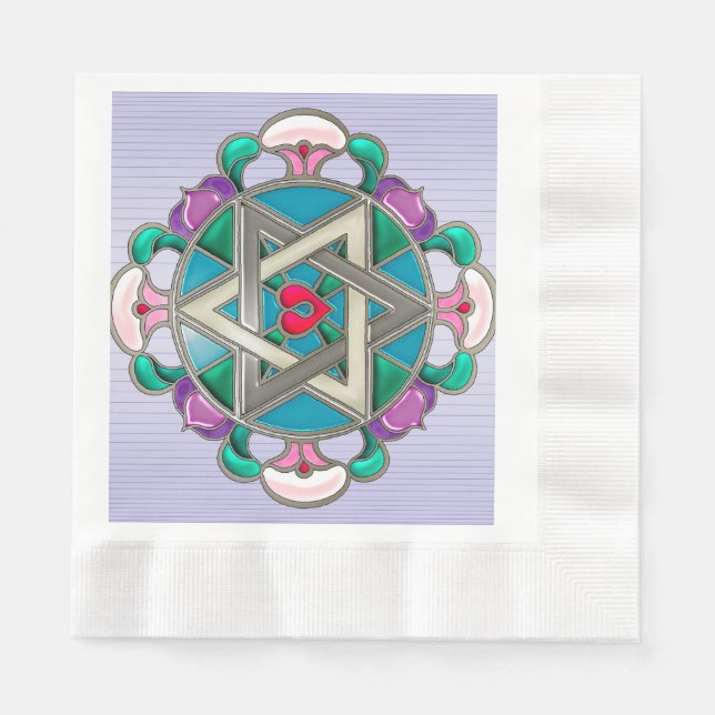 Serviette En Papier Étoile de jardin (Devant)