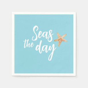 Serviette En Papier Étoile de mer Faites de la mer un jour Plage