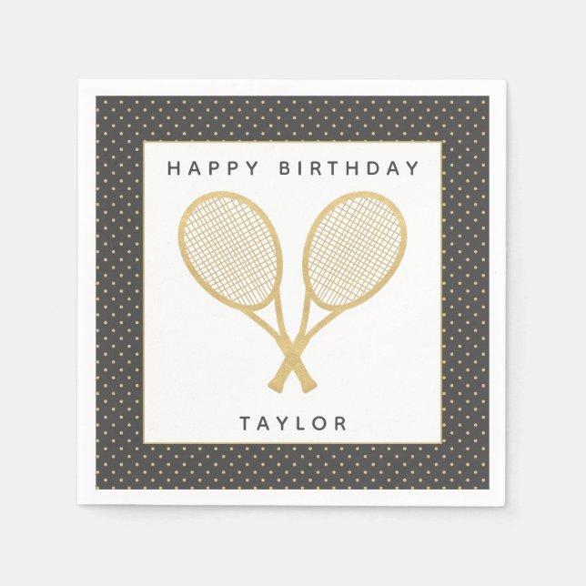 Serviette En Papier Étoile de tennis (Devant)