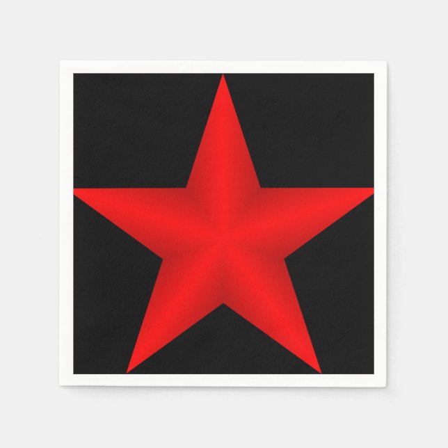 Serviette En Papier Étoile rouge (Devant)