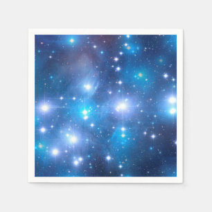 Serviette En Papier Étoiles bleues d'univers + vos idées