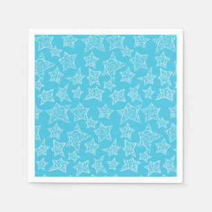 Serviette En Papier étoiles de Noël dessinées à la main