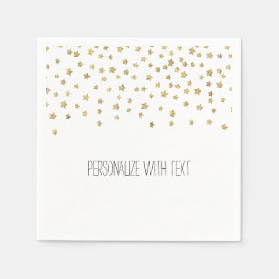 Serviette En Papier Étoiles d'or