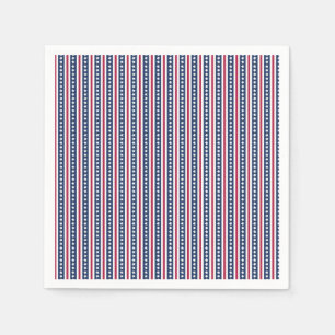 Serviette En Papier étoiles et rayures Americana