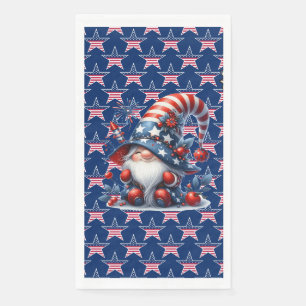 Serviette En Papier Étoiles Rouge Blanc Et Bleu