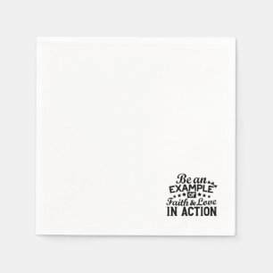 Serviette En Papier Être un exemple de foi et d'amour en action