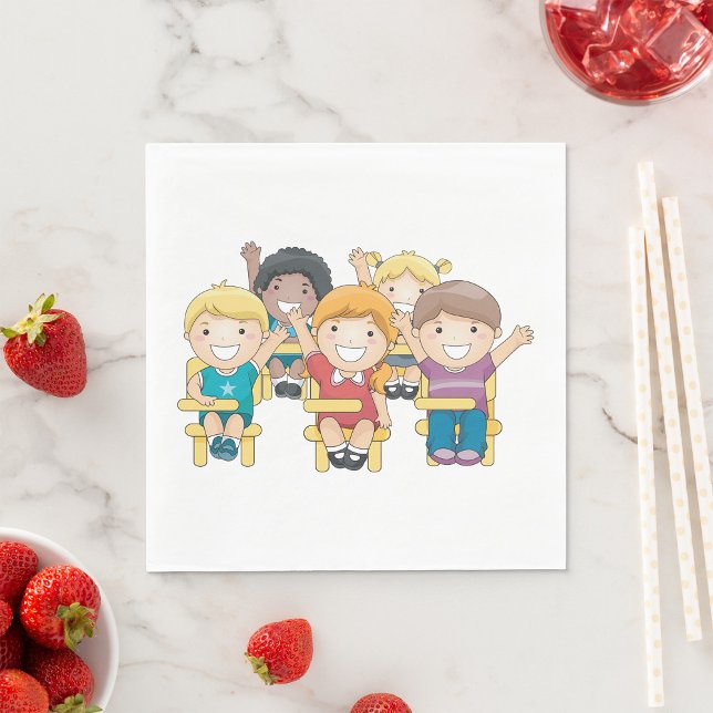 Serviette En Papier Étudiants En Classe (Créateur téléchargé)