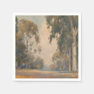 Serviette En Papier Eucalyptus (1922) - Délicat Aquarelle Botanique