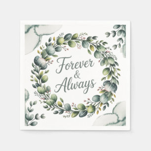 Serviette En Papier Eucalyptus vert à la menthe