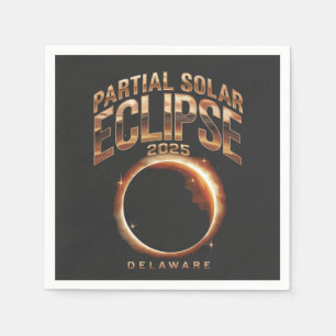 Serviette En Papier Événement d'astronomie partielle d'Eclipse solaire