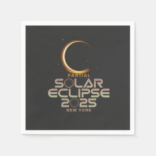 Serviette En Papier Événement d'astronomie partielle d'Eclipse solaire