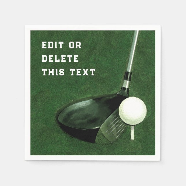 Serviette En Papier Événement de golf (Devant)