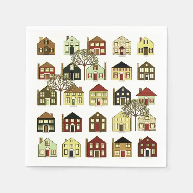 Serviette En Papier Événement Realtor (Devant)