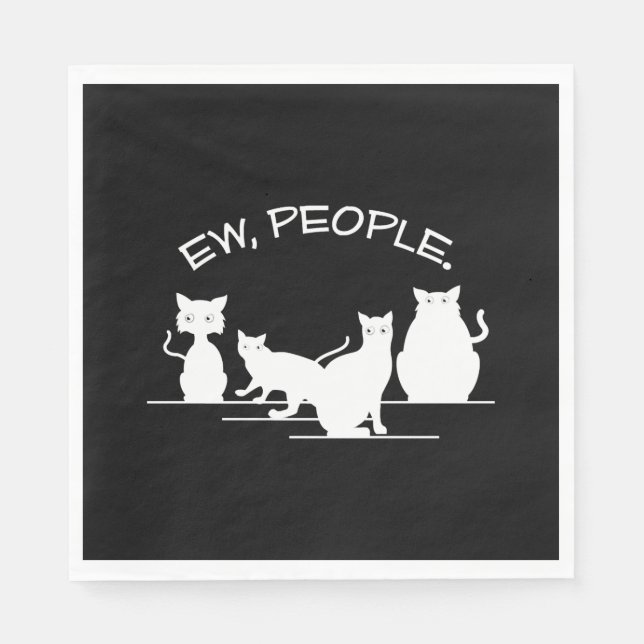 Serviette En Papier Ew People Chat (Devant)