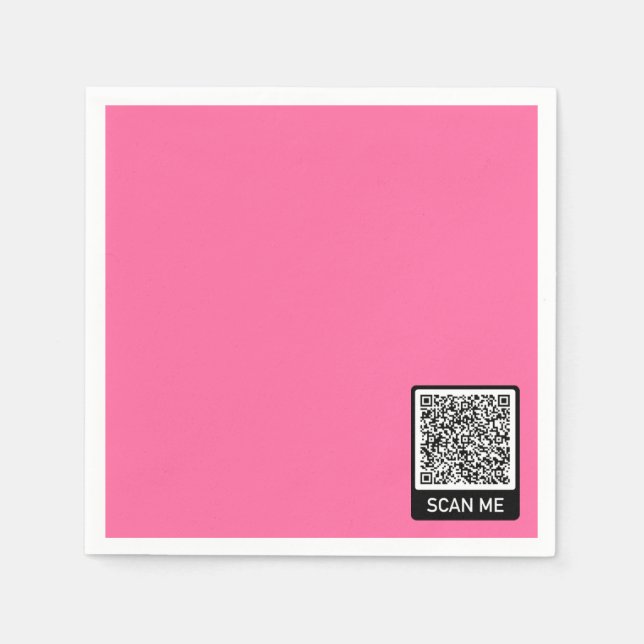 Serviette En Papier Exemple de modèle de votre propre code QR personna (Devant)