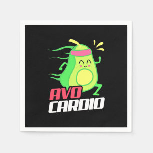 Serviette En Papier Exercice cardio Avocado