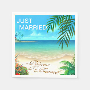 Serviette En Papier Exotic Beach DEMANDEZ-MOI DE TIRER VOS NOMS DANS L