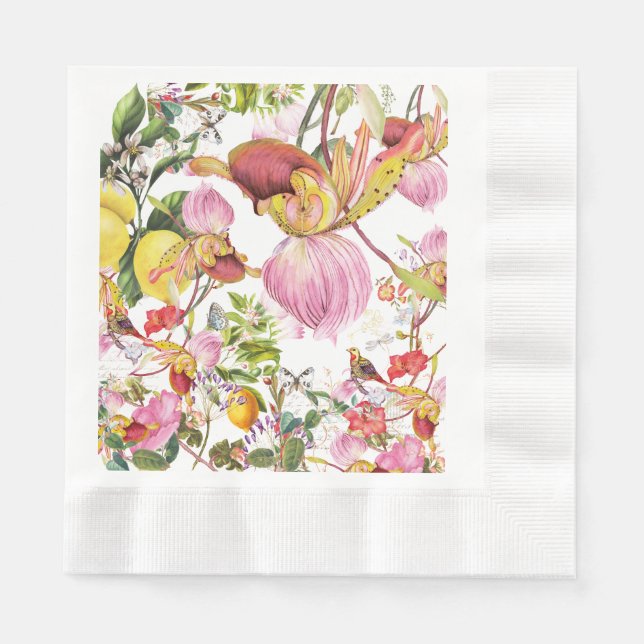 Serviette En Papier Exotic Flower  (Devant)