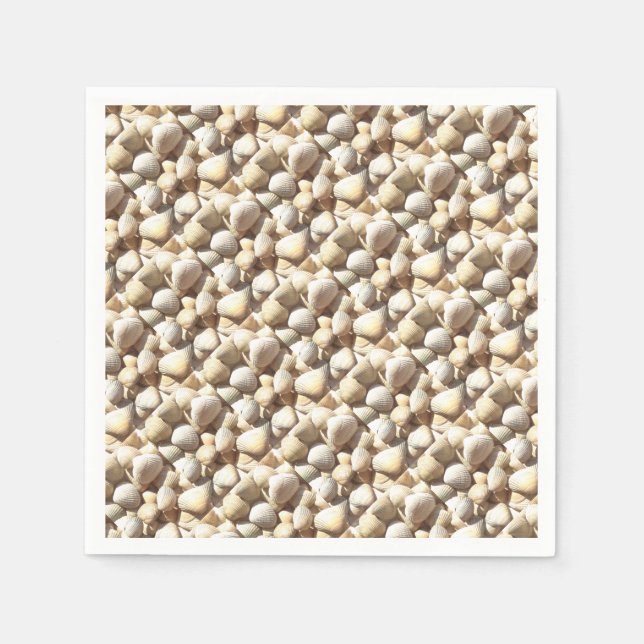 Serviette En Papier Exotic Tropical Sea Shell Summer Beach Photographi (Devant)