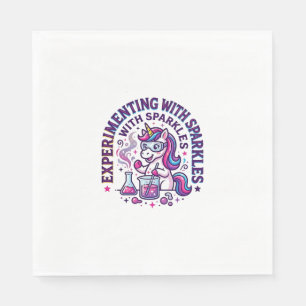 Serviette En Papier Expérience de licorne avec coupure commerciale d'é