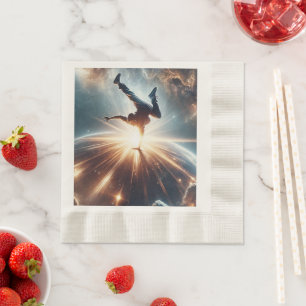 Serviette En Papier Explosion de rupture galactique dans l'espace prof