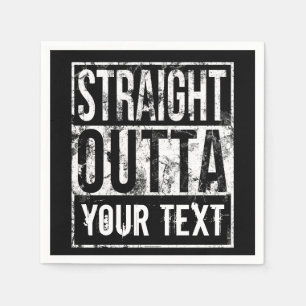 Serviette En Papier Extrait direct - Ajouter votre texte Vintage perso