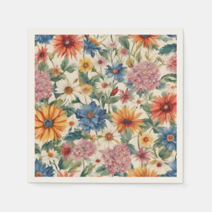 Serviette En Papier Extraordinaire Tender Summer Garden Flower