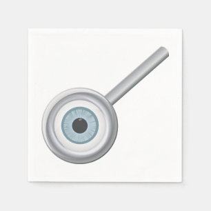 Serviette En Papier Eyeball En Magnification Papier De Verre Napkins