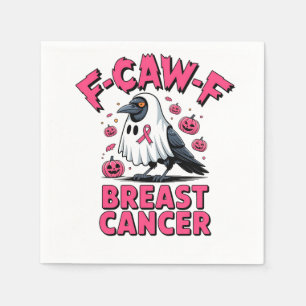 Serviette En Papier F-Caw-F Cancer du sein Drôle Cancer du sein Cornei