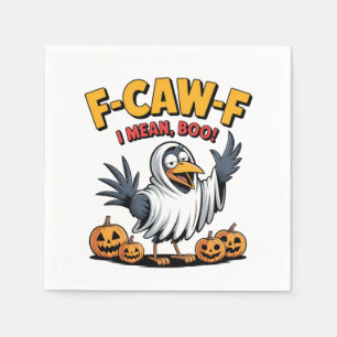 Serviette En Papier F-Caw-F Je Veux Dire Boo Drôle Crâne Éffrayant Hal