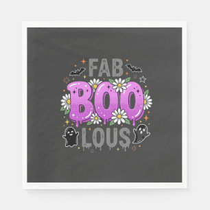 Serviette En Papier Fab Boo Lous modèle de fantôme d'Halloween_1