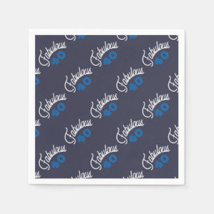 Serviette En Papier Fabuleux 40 anniversaire