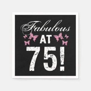 Serviette En Papier Fabuleux 75e anniversaire