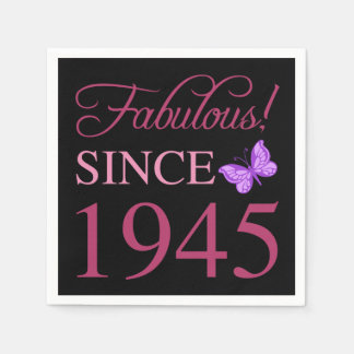 Serviette En Papier Fabuleux depuis 1945 80e anniversaire