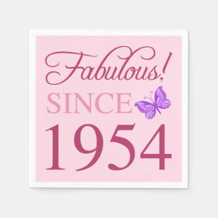 Serviette En Papier Fabuleux depuis 1954 70e anniversaire