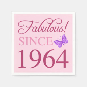 Serviette En Papier Fabuleux depuis 1964 60e anniversaire