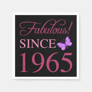 Serviette En Papier Fabuleux depuis 1965 60e anniversaire
