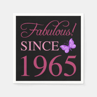 Serviette En Papier Fabuleux depuis 1965 60e anniversaire