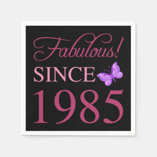 Serviette En Papier Fabuleux depuis 1985 40e anniversaire