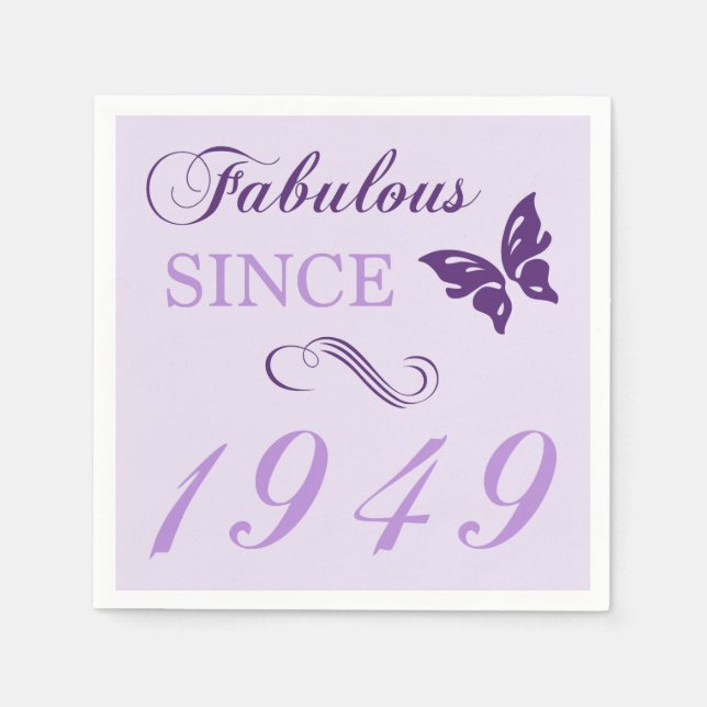 Serviette En Papier Fabulous Since 1949 (Devant)