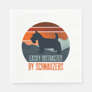 Serviette En Papier Facilement Distrait Par Les Promenades De Chiens S