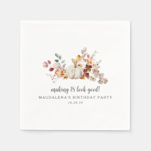 Serviette En Papier Faire 18 paraître bon automne personnalisé Anniver