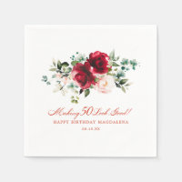 Faire 50 apparence bon rouge rose floral sur mesur