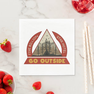 Serviette En Papier Faire du camping en plein air