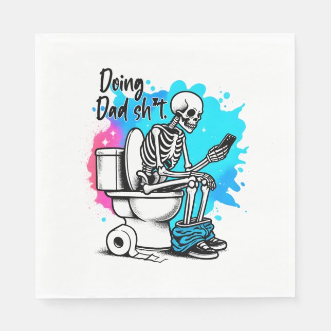 Serviette En Papier Faire papa (Devant)