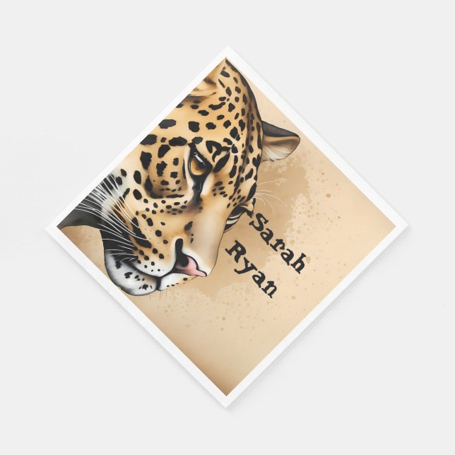 Serviette En Papier Faire-part de mariage sauvage inspiré par la natur (Coin)