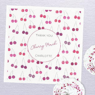 Serviette En Papier Faire-part de naissance aquarelle personnalisé Cer